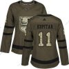 Adidas Los Angeles Kings #11 Anze Kopitar Vihreä Salute to Service Ommeltu NHL Paita – Naisten