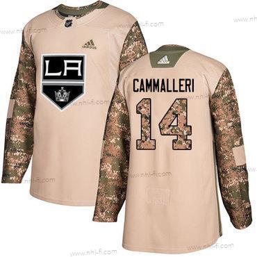 Adidas Los Angeles Kings #14 Mike Cammalleri Maastokuvio Aito 2017 Veterans Day Ommeltu NHL Paita – Miesten