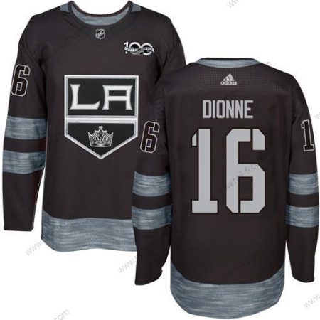 Adidas Los Angeles Kings #16 Marcel Dionne Musta 1917-2017 100th Vuosipäivä Ommeltu NHL Paita – Miesten