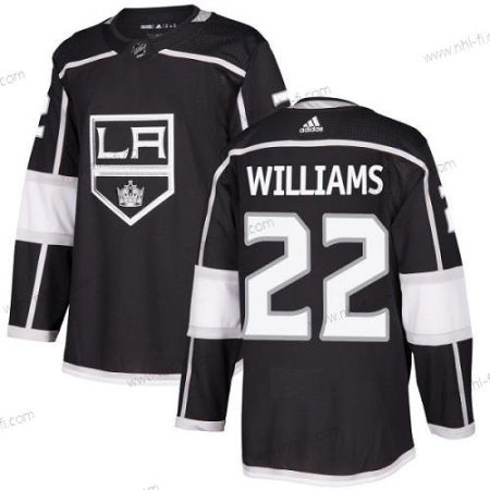 Adidas Los Angeles Kings #22 Tiger Williams Musta Kotiottelu Aito Ommeltu NHL Paita – Miesten