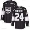 Adidas Los Angeles Kings #24 Derek Forbort Musta Kotiottelu Aito Ommeltu NHL Paita – Miesten