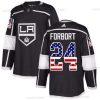 Adidas Los Angeles Kings #24 Derek Forbort Musta Kotiottelu Aito USA Flag Ommeltu NHL Paita – Miesten