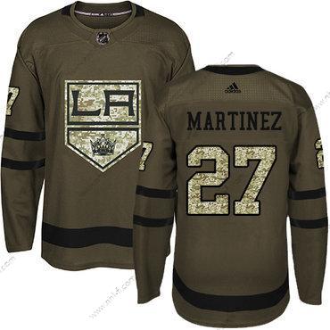 Adidas Los Angeles Kings #27 Alec Martinez Vihreä Salute to Service Ommeltu NHL Paita – Miesten