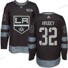 Adidas Los Angeles Kings #32 Kelly Hrudey Musta 1917-2017 100th Vuosipäivä Ommeltu NHL Paita – Miesten