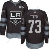 Adidas Los Angeles Kings #73 Tyler Toffoli Musta 1917-2017 100th Vuosipäivä Ommeltu NHL Paita – Miesten