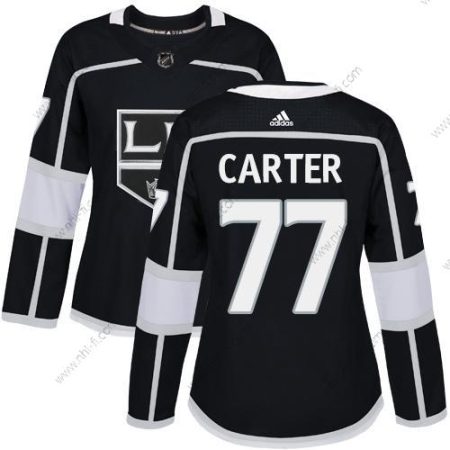 Adidas Los Angeles Kings #77 Jeff Carter Musta Kotiottelu Aito Ommeltu NHL Paita – Naisten