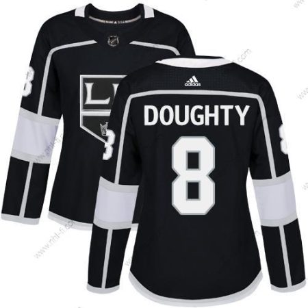 Adidas Los Angeles Kings #8 Drew Doughty Musta Kotiottelu Aito Ommeltu NHL Paita – Naisten