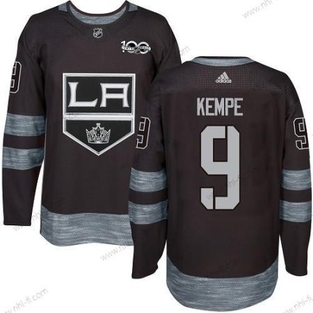 Adidas Los Angeles Kings #9 Adrian Kempe Musta 1917-2017 100th Vuosipäivä Ommeltu NHL Paita – Miesten