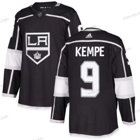 Adidas Los Angeles Kings #9 Adrian Kempe Musta Kotiottelu Aito Ommeltu NHL Paita – Miesten