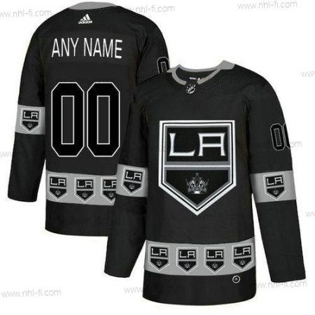 Adidas Los Angeles Kings Räätälöidyt Musta Maajoukkue Logos Paita Versio 2 – Miesten