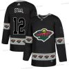 Adidas Minnesota Wild #12 Eric Staal Musta Maajoukkue Logos Paita – Miesten