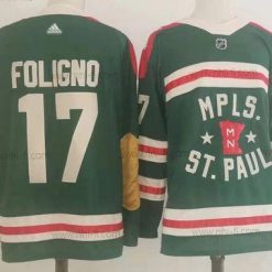 Adidas Minnesota Wild 17 Foligno Vihreä Klassinen Edition 2022 NHL Paita – Miesten