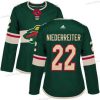 Adidas Minnesota Wild #22 Nino Niederreiter Vihreä Kotiottelu Aito Ommeltu NHL Paita – Naisten