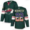 Adidas Minnesota Wild #22 Nino Niederreiter Vihreä Kotiottelu Aito USA Flag Ommeltu NHL Paita – Miesten