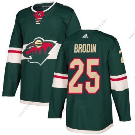 Adidas Minnesota Wild #25 Jonas Brodin Vihreä Kotiottelu Aito Ommeltu NHL Paita – Miesten