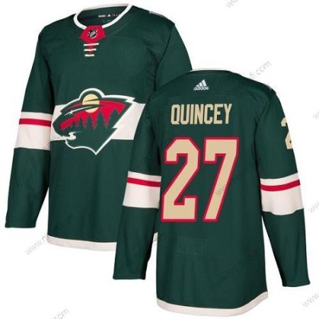 Adidas Minnesota Wild #27 Kyle Quincey Vihreä Kotiottelu Aito Ommeltu NHL Paita – Miesten