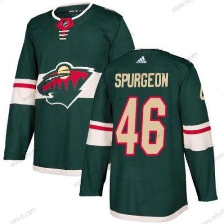 Adidas Minnesota Wild #46 Jared Spurgeon Vihreä Kotiottelu Aito Ommeltu NHL Paita – Miesten