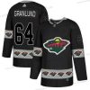 Adidas Minnesota Wild #64 Mikael Granlund Musta Maajoukkue Logos Paita – Miesten