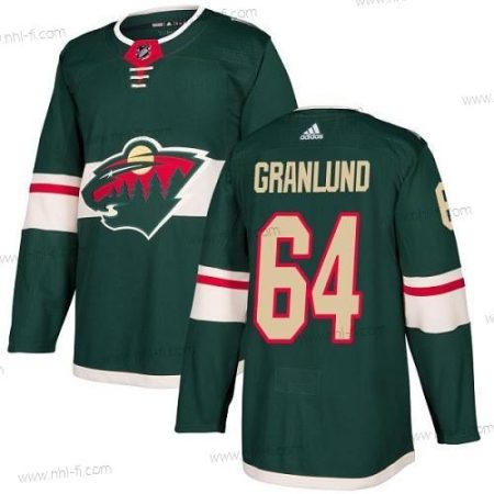 Adidas Minnesota Wild #64 Mikael Granlund Vihreä Kotiottelu Aito Ommeltu NHL Paita – Miesten