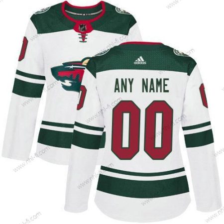 Adidas Minnesota Wild Räätälöidyt NHL Aito Valkoinen Paita – Naisten