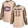 Adidas Montreal Canadiens #11 Brendan Gallagher Maastokuvio Aito 2017 Veterans Day Ommeltu NHL Paita – Miesten