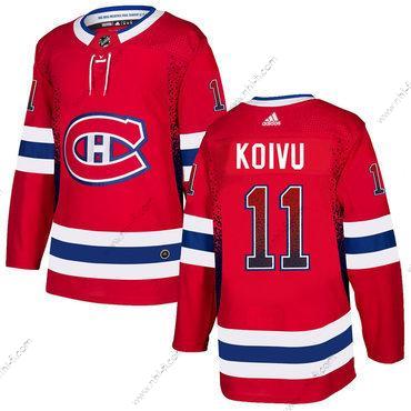 Adidas Montreal Canadiens #11 Saku Koivu Punainen Paita – Miesten