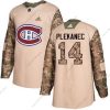 Adidas Montreal Canadiens #14 Tomas Plekanec Maastokuvio Aito 2017 Veterans Day Ommeltu NHL Paita – Miesten