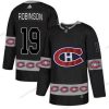 Adidas Montreal Canadiens #19 Larry Robinson Musta Maajoukkue Logos Paita – Miesten