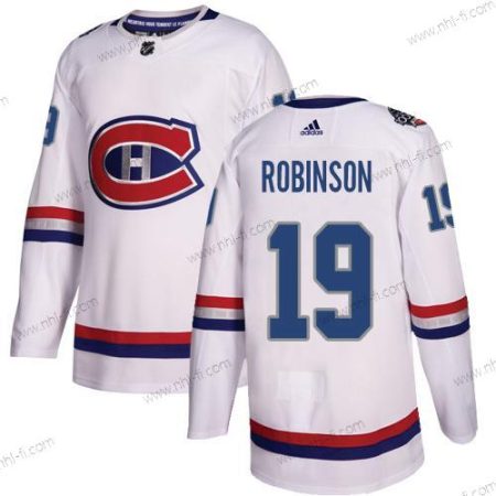 Adidas Montreal Canadiens #19 Larry Robinson Valkoinen Aito 1917-2017 100th Klassinen Ommeltu NHL Paita – Miesten