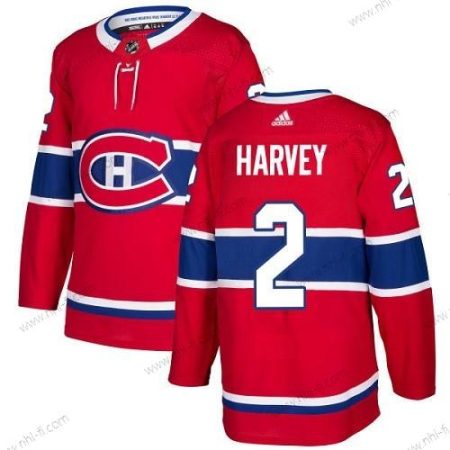 Adidas Montreal Canadiens #2 Doug Harvey Punainen Kotiottelu Aito Ommeltu NHL Paita – Miesten