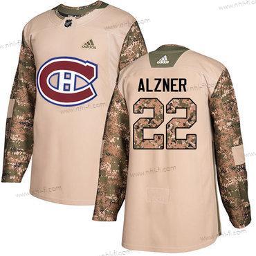 Adidas Montreal Canadiens #22 Karl Alzner Maastokuvio Aito 2017 Veterans Day Ommeltu NHL Paita – Miesten