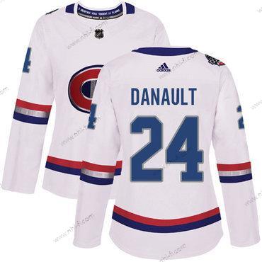 Adidas Montreal Canadiens #24 Phillip Danault Valkoinen Aito 1917-2017 100th Klassinen Ommeltu NHL Paita – Naisten