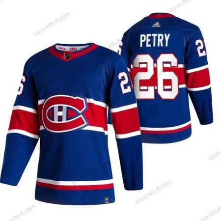 Adidas Montreal Canadiens #26 Jeff Petry Sininen 2020-21 Käänteinen Retro Vaihtopaita NHL Paita – Miesten