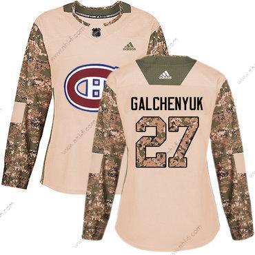 Adidas Montreal Canadiens #27 Alex Galchenyuk Maastokuvio Aito 2017 Veterans Day Ommeltu NHL Paita – Naisten