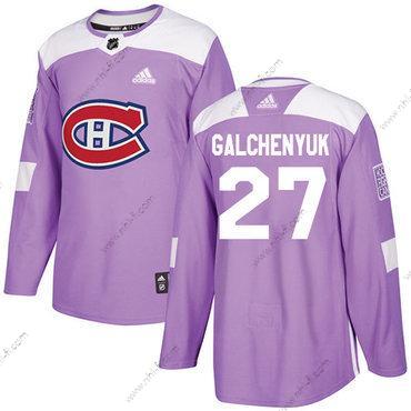 Adidas Montreal Canadiens #27 Alex Galchenyuk Violetti Aito Taistelee syöpää vastaan Ommeltu NHL Paita – Miesten