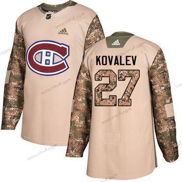 Adidas Montreal Canadiens #27 Alexei Kovalev Maastokuvio Aito 2017 Veterans Day Ommeltu NHL Paita – Miesten