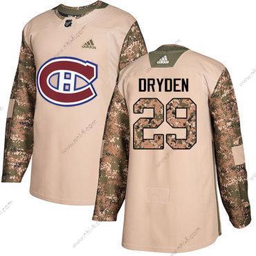 Adidas Montreal Canadiens #29 Ken Dryden Maastokuvio Aito 2017 Veterans Day Ommeltu NHL Paita – Miesten