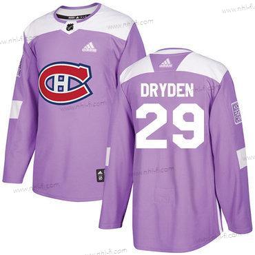 Adidas Montreal Canadiens #29 Ken Dryden Violetti Aito Taistelee syöpää vastaan Ommeltu NHL Paita – Miesten