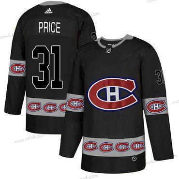 Adidas Montreal Canadiens #31 Carey Price Musta Maajoukkue Logos Paita – Miesten