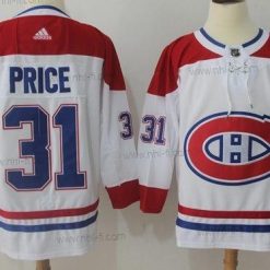 Adidas Montreal Canadiens #31 Carey Price Valkoinen Road Aito Ommeltu NHL Paita – Miesten