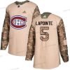 Adidas Montreal Canadiens #5 Guy Lapointe Maastokuvio Aito 2017 Veterans Day Ommeltu NHL Paita – Miesten