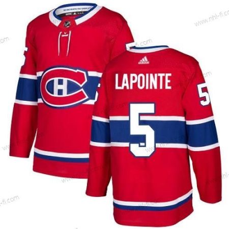 Adidas Montreal Canadiens #5 Guy Lapointe Punainen Kotiottelu Aito Ommeltu NHL Paita – Miesten