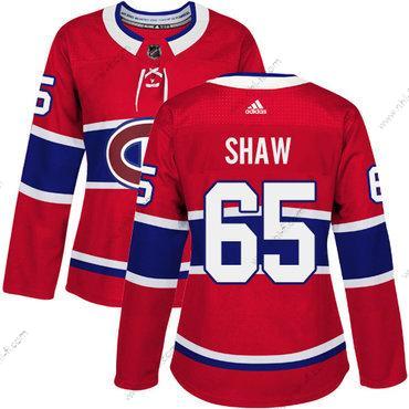 Adidas Montreal Canadiens #65 Andrew Shaw Punainen Kotiottelu Aito Ommeltu NHL Paita – Naisten