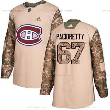 Adidas Montreal Canadiens #67 Max Pacioretty Maastokuvio Aito 2017 Veterans Day Ommeltu NHL Paita – Miesten