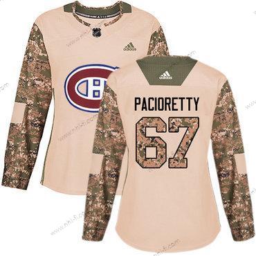 Adidas Montreal Canadiens #67 Max Pacioretty Maastokuvio Aito 2017 Veterans Day Ommeltu NHL Paita – Naisten