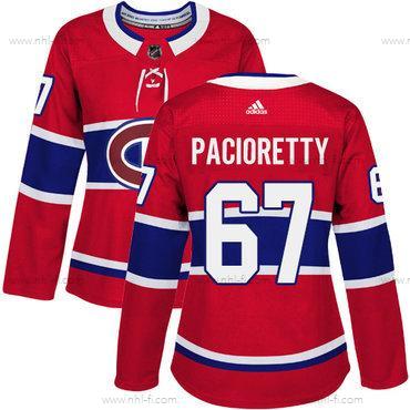 Adidas Montreal Canadiens #67 Max Pacioretty Punainen Kotiottelu Aito Ommeltu NHL Paita – Naisten