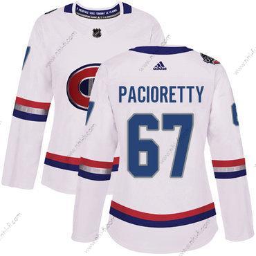 Adidas Montreal Canadiens #67 Max Pacioretty Valkoinen Aito 1917-2017 100th Klassinen Ommeltu NHL Paita – Naisten