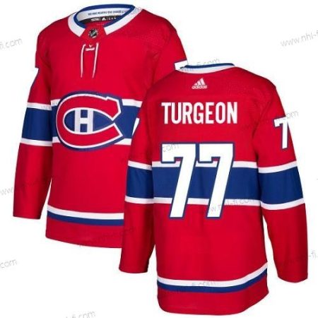 Adidas Montreal Canadiens #77 Pierre Turgeon Punainen Kotiottelu Aito Ommeltu NHL Paita – Miesten