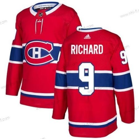 Adidas Montreal Canadiens #9 Maurice Richard Punainen Kotiottelu Aito Ommeltu NHL Paita – Miesten