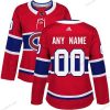 Adidas Montreal Canadiens Räätälöidyt Aito Punainen Kotiottelu NHL Paita – Naisten